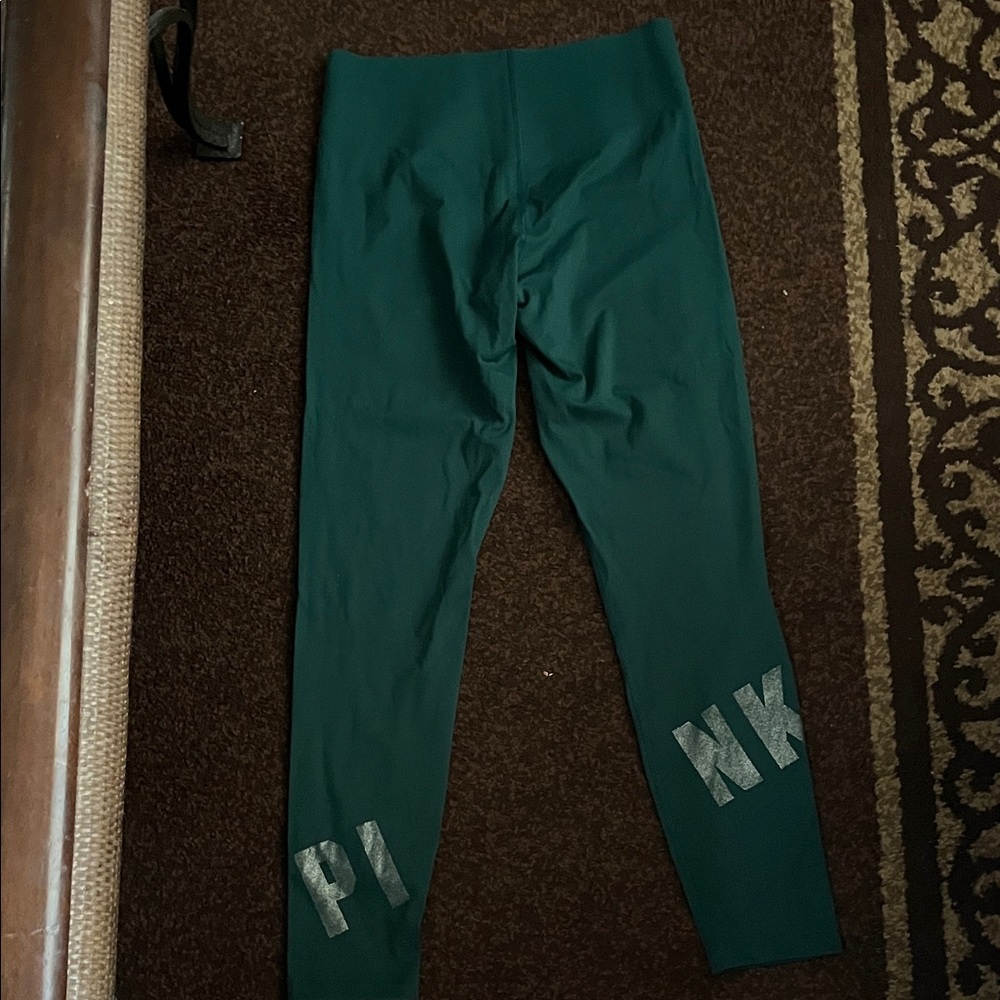 PINK Victoria's Secret Forest Green Leggings